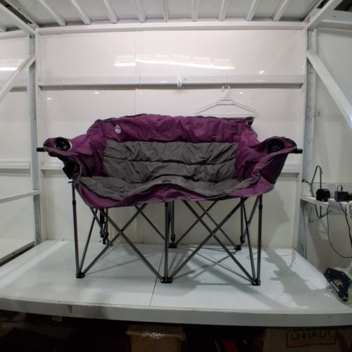 NORTHROAD FOLDING LOVESEAT CAMPING CHAIR - 600LBS MAX - PURPLE (MODEL: JR-105-PURPLE ) image 2