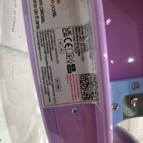 KIDS BELEEV V8 FOLDABLE LED LIGHT UP SCOOTER - PURPLE (MODEL: BE085) image 3