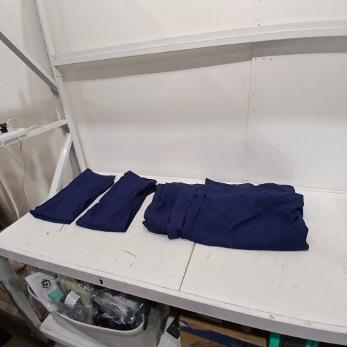 3PC MELLOW DUVET & 2 PILLOW SHAMS - KING - NAVY BLUE image 2
