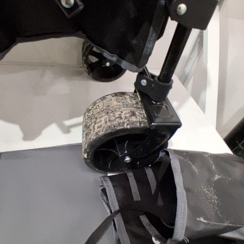 ORIGINSURE HEAVY DUTY FOLDING COLLAPSIBLE WAGON CART WITH BIG ALL-TERRAIN WHEELS - 560LB WEIGHT CAPACITY - 300L - 48" - BLACK/GREY (MODEL: OS5004-FW300BLA) image 3