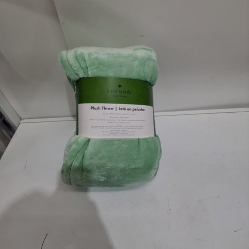 KATE SPADE PLUSH THROW BLANKET - 60" X 70" - MINT GREEN (MODEL: 1859162) image 3