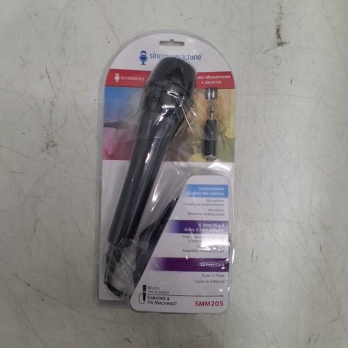 SINGING MACHINE DYNAMIC KARAOKE MICROPHONE - BLACK (MODEL: SMM205D) image 4
