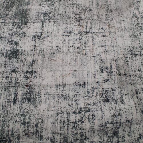 DISTRESSED ABSTRACT AREA RUG - 9FT X 6FT - WHITE/GREY image 4