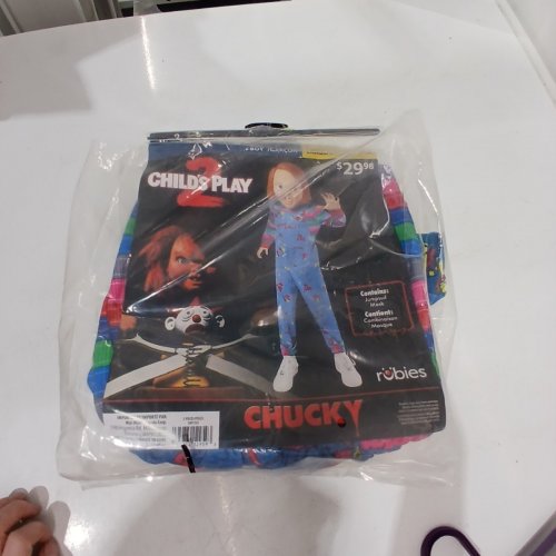 2 BOYS RUBIES CHILD'S PLAY CHUCKY COSTUME (JUMPSUIT ONLY) - LARGE - ASSORTED COLOURS (STYLE: 1001032) image 3