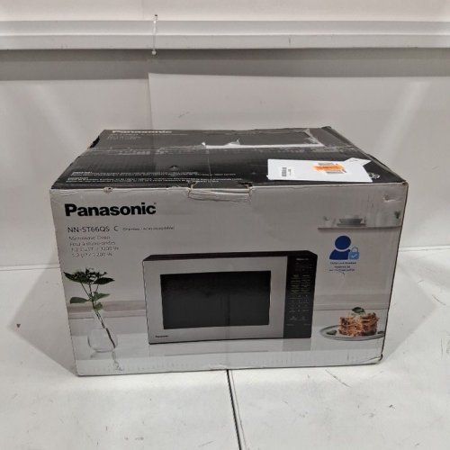 PANASONIC COUNTERTOP MICROWAVE OVEN WITH DIGITAL DISPLAY AND CHILD LOCK - 1.2 CU. FT - 1200W - BLACK/SLIVER (MODEL: NN-ST66QS) image 9