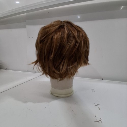 WOMEN'S SHORT HAIR PIXIE CUT SYNTHETIC WIG - 5" - LIGHT BROWN image 3