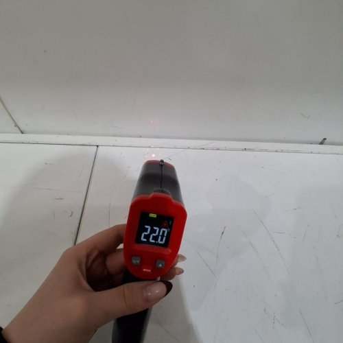 WINTACT INFRARED DIGITAL LASER THERMOMETER GUN FOR NON SURFACE CONTACT FOR COOKING AND HVAC -NOT FOR HUMAN USE - TEMPERATURE RANGE -50℃ TO 380℃ - RED image 2
