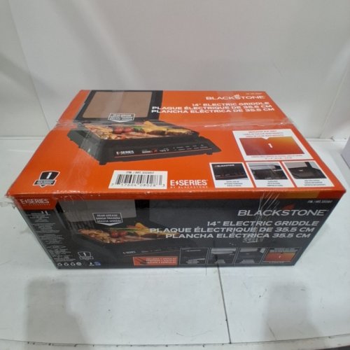 BLACKSTONE E-SERIES ELECTRIC TABLETOP GRIDDLE WITH 2 SPATULAS - 14" - BLACK (MODEL:3333017 / 8028NA) image 7