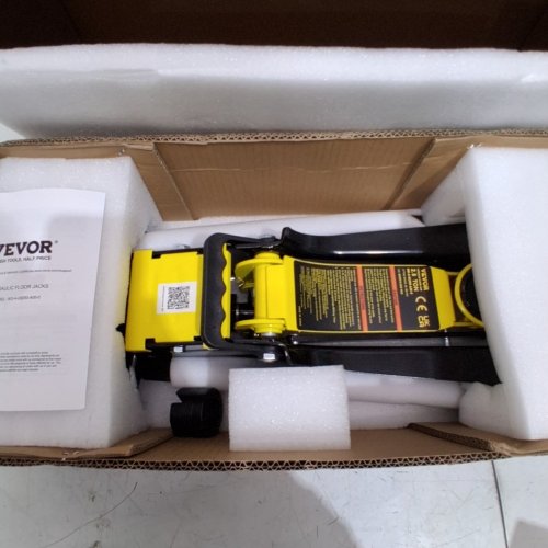 VEVOR HEAVY DUTY LOW PROFILE FLOOR JACK WITH SINGLE PISTON HYDRAULIC PUMP - 2.5 TON MAX - YELLOW (MODEL: WD-A-02250-A00-0) image 3