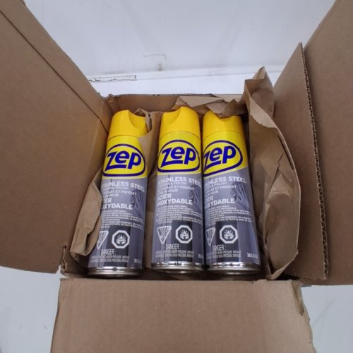 3PK ZEP STAINLESS STEEL CLEANER & POLISH - 14 OZ EACH image 3
