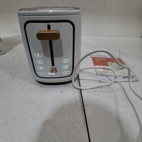 BEAUTIFUL BY DREW BARRYMORE TOUCH ACTIVATED DISPLAY EXTRA WIDE SELF ADJUSTING TOAST SLOT TOASTER - 2 SLICE - WHITE ICING (MODEL: 31150) image 2