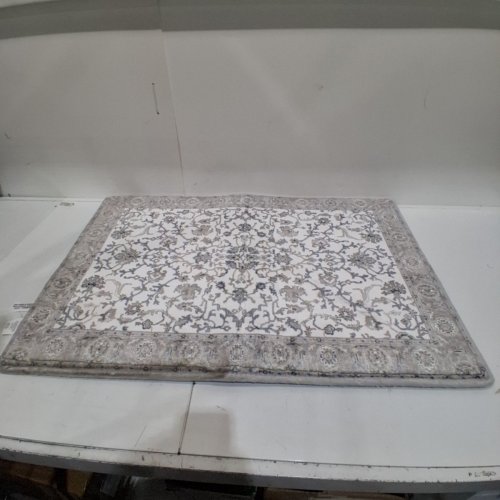 PLUSH MEMORY FOAM BATHMAT - 24" X 26" - GREY/WHITE - (MODEL:1901584) image 2