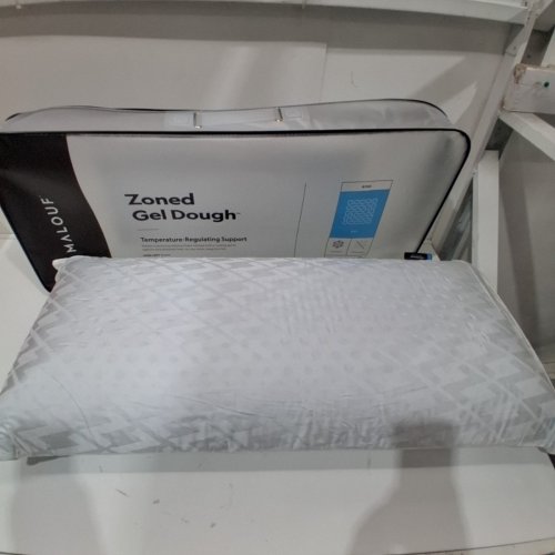 Z ZONED GEL DOUGH GEL-INFUSED MEMORY FOAM BED PILLOW - LOW LOFT - KING - (MODEL: ZZKKLPZG) image 2