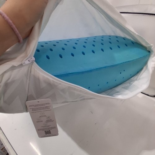 Z ZONED GEL DOUGH GEL-INFUSED MEMORY FOAM BED PILLOW - LOW LOFT - KING - (MODEL: ZZKKLPZG) image 3