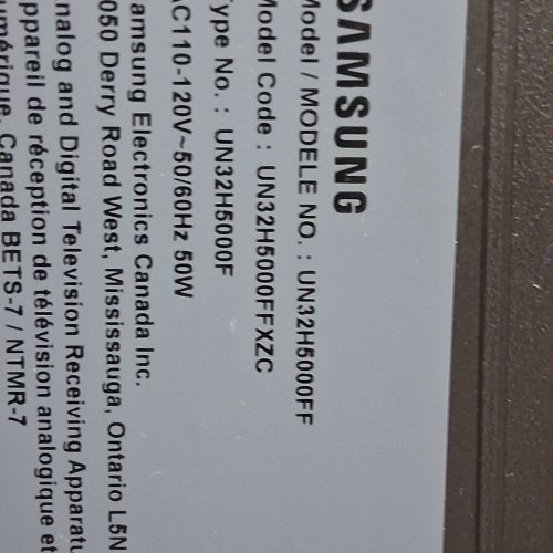 SAMSUNG 32" H5000F SERIES HD SMART TV - 720P HD - BLACK (MODEL: UN32H5000FF) image 13