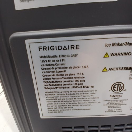 FRIGIDAIRE RETRO FREESTANDING BULLET SHAPED ICE MAKER - 26LB - GREY (MODEL: EFIC513-GREY) image 7
