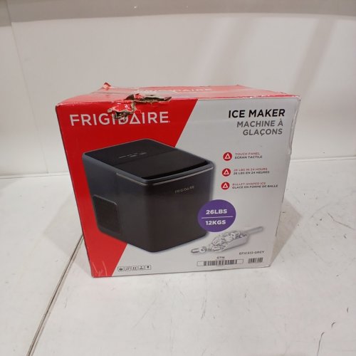 FRIGIDAIRE RETRO FREESTANDING BULLET SHAPED ICE MAKER - 26LB - GREY (MODEL: EFIC513-GREY) image 8