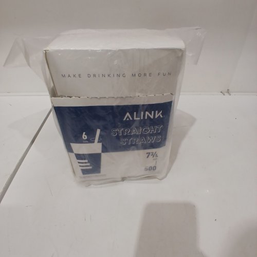 500PK ALINK STRAIGHT WRAPPED PLASTIC DRINKING STRAWS - 7.5" - BLACK (STYLE: WAP500-STR-BLACK) image 4