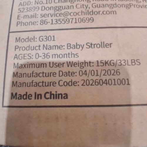 4-IN-1 FOLDING COMPACT BABY STROLLER AND CAR SEAT - 0-36 MONTHS - MAX 15KG/33 LBS - PINK (MODEL: G301) image 2