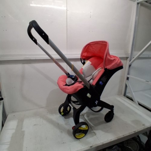 4-IN-1 FOLDING COMPACT BABY STROLLER AND CAR SEAT - 0-36 MONTHS - MAX 15KG/33 LBS - PINK (MODEL: G301) image 3