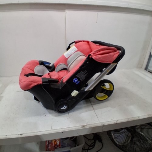 4-IN-1 FOLDING COMPACT BABY STROLLER AND CAR SEAT - 0-36 MONTHS - MAX 15KG/33 LBS - PINK (MODEL: G301) image 5