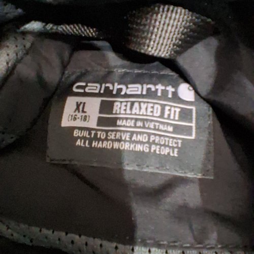 WOMEN'S CARHARTT RELAXED FIT RAIN DEFENDER JACKET - MEDIUM - BLACK (STYLE: OC4221-W) image 3