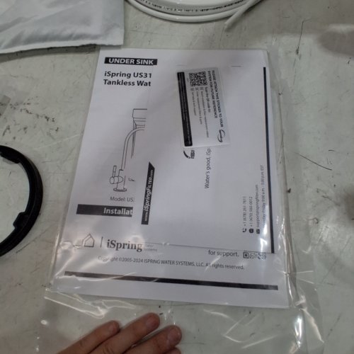ISPRING 3-STAGE UNDER-SINK TANKLESS WATER FILTRATION SYSTEM (MODEL: US31) image 3