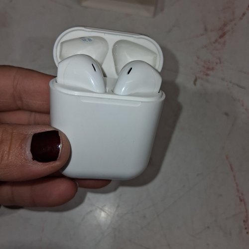 TWS TRUE WIRELESS BLUETOOTH AUTO PAIRING EARBUDS - WHITE (MODEL: I12) image 2