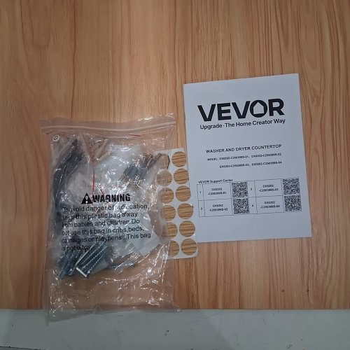VEVOR WASHER DRYER COUNTERTOP WOODEN WASHER AND DRYER COUNTERTOP - 54" X 27" - OAK (MODEL: C240329S-02) image 3