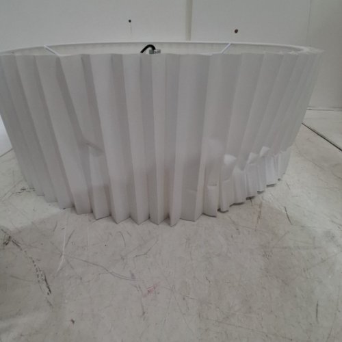 UNBRANDED SEMI FLUSH 3-LIGHT CEILING MOUNTED LIGHT WITH DRUM SHADE - 16" image 4