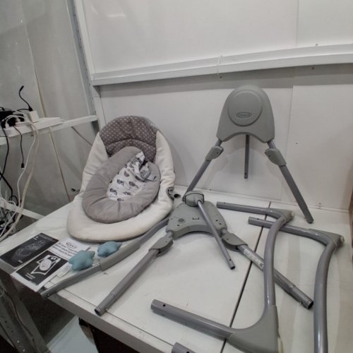 GRACO SLIM SPACES COMPACT SWING - GREY (MODEL: 2143049) image 2
