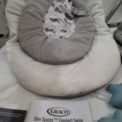 GRACO SLIM SPACES COMPACT SWING - GREY (MODEL: 2143049) image 3