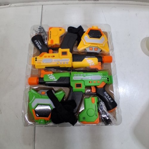 4PC INODOO RECHARGEABLE LASER TAG GUNS SET WITH LED DIGITAL MULTI-FUNCTIONAL VESTS - MULTICOLOR image 2