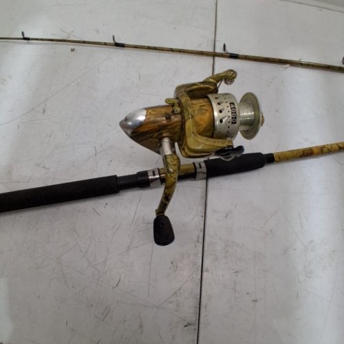 OUTDOOR ANGLER SPINNING ROD & REEL COMBO - 6FT 6" - CAMO (MODEL: 888303000305) image 3