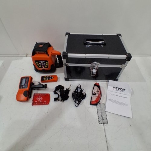 LASER LEVEL, 360 DEGREE SELF LEVELING RED CROSS LINE LASER, 5 ROTATION SPEEDS & 4 SCANNING ANGLES ADJUSTMENT, IP66 WATERPROOF REMOTE CONTROL MANUAL SELF-LEVELING MODE, BATTERY INCLUDED - 1650FT (MODEL:203HR) image 3