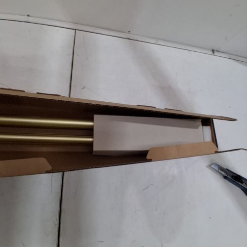UMBRA CAPPA ADJUSTABLE DOUBLE CURTAIN ROD, GOLD 66" - 120" image 4