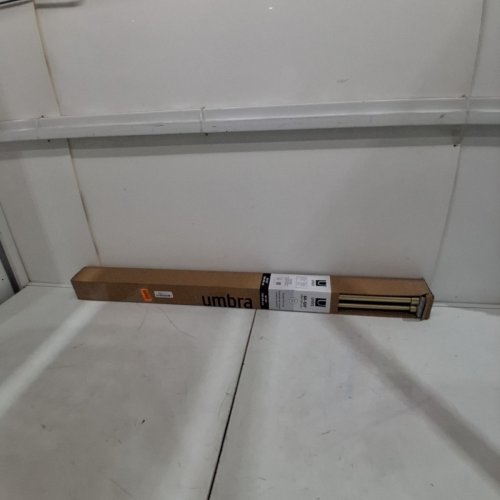 UMBRA CAPPA ADJUSTABLE DOUBLE CURTAIN ROD, GOLD 66" - 120" image 5