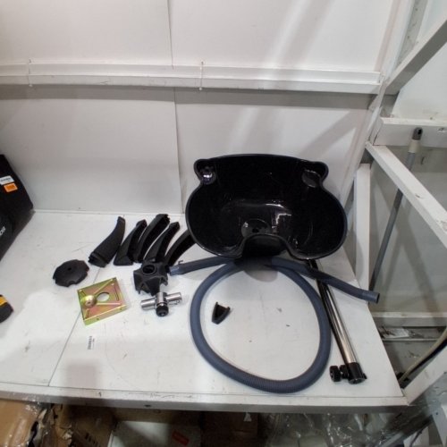 PORTABLE SHAMPOO BOWL WITH ADJUSTABLE HEIGHT AND ANGLE - BLACK (MODEL: WL-U5603) image 2