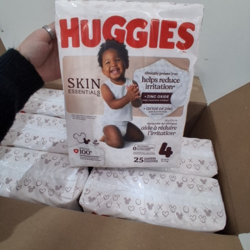 150PK HUGGIES SKIN ESSENTIALS DERMATOLOGIST APPROVED DIAPERS - SIZE 4 (22-37LBS) image 2