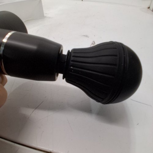 MINI FACIAL PERCUSSIVE MASSAGE GUN - 4-SPEEDS - BLACK/SILVER image 4