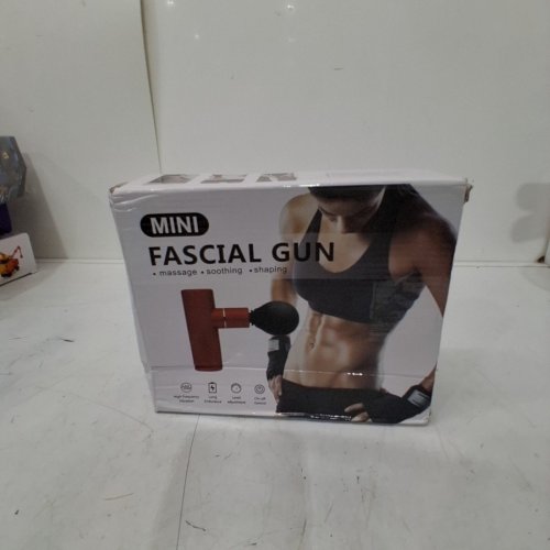 MINI FACIAL PERCUSSIVE MASSAGE GUN - 4-SPEEDS - BLACK/SILVER image 5