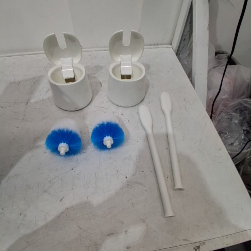 2PK OXO SOFTWORKS TOILET BRUSH SET - WHITE AND BLUE (ITEM: 1704850) image 4