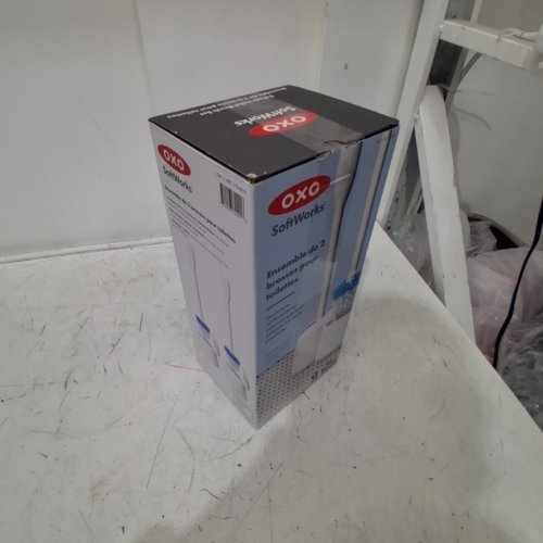 2PK OXO SOFTWORKS TOILET BRUSH SET - WHITE AND BLUE (ITEM: 1704850) image 5