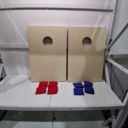 GOSPORTS CORNHOLE SET - 3FT X 2FT - NATURAL WOOD (MODEL: CH-01-WOOD-NATURAL) image 2