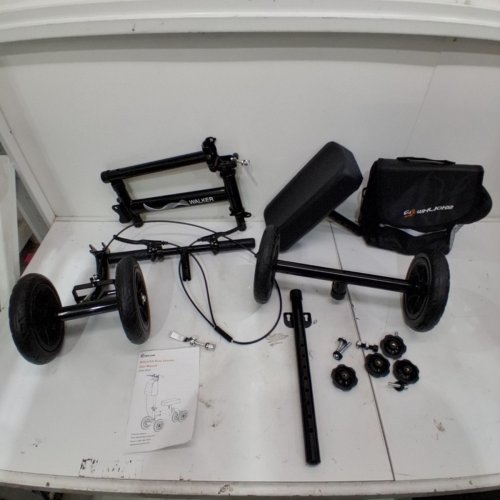 WHLICKS STEERABLE 4-WHEEL KNEE RELIEF SCOOTER - 300LBS MAX - BLACK (ITEM: KS03) image 3