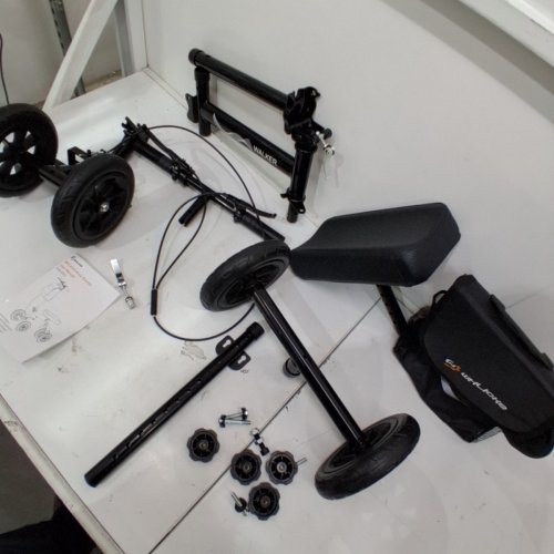 WHLICKS STEERABLE 4-WHEEL KNEE RELIEF SCOOTER - 300LBS MAX - BLACK (ITEM: KS03) image 4