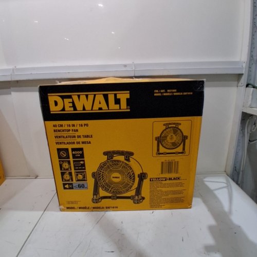 DEWALT FLOOR FAN, 360° ADJUSTABLE TILTING AIRFLOW FAN, 3-SPEED 4000 CFM MAX - YELLOW BLACK (MODEL:DXF1616) image 5