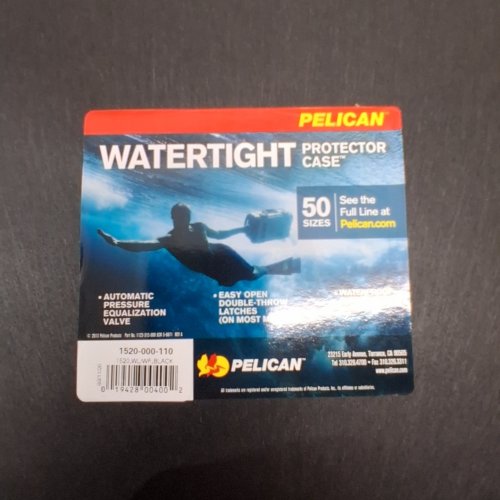 PELICAN WATERTIGHT FIREARM PROTECTIVE CASE - 19.8" X 15.8" X 7.4" - BLACK (MODEL: 1520) image 2