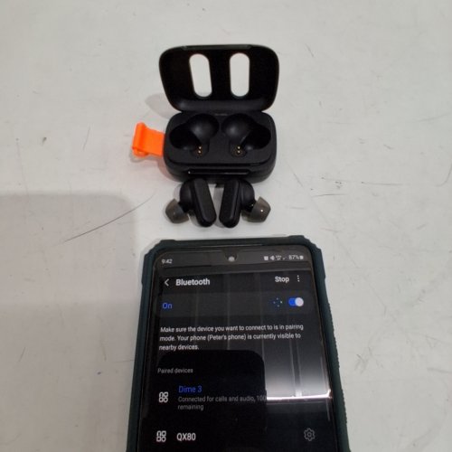 SKULLCANDY DIME 3 XT WIRELESS EARBUDS WITH CHARGING CASE - BLACK (MODEL: S2DGY) image 4