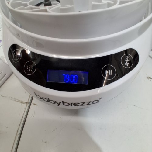 BABY BREZZA BOTTLE WASHER PRO ALL-IN-ONE STERILIZER & DRYER - HOLDS 4 BOTTLES - GREY/WHITE (MODEL: BRZ0103) image 4